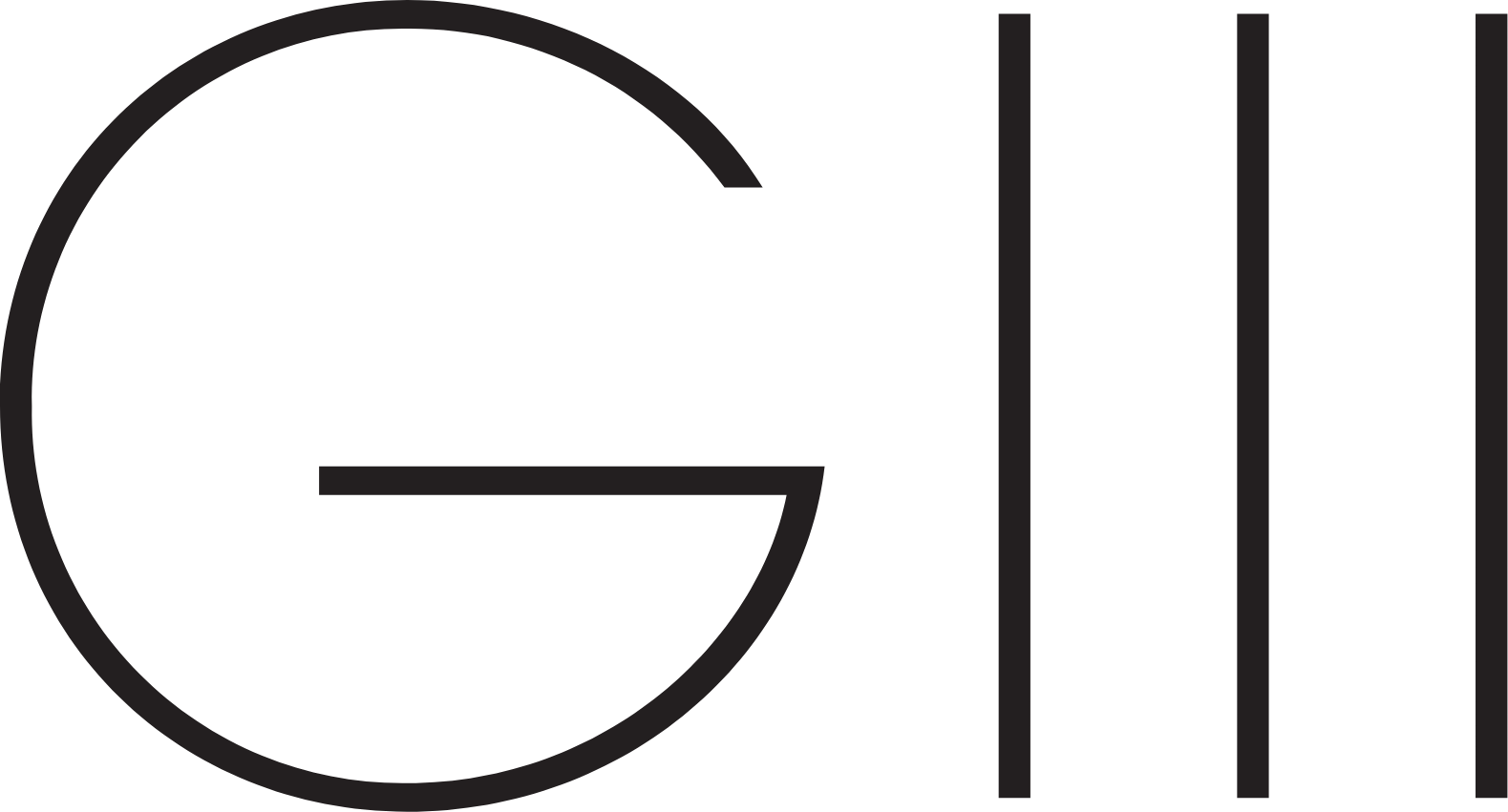 The logo for GIII, featuring an uppercase G and roman numeral three.